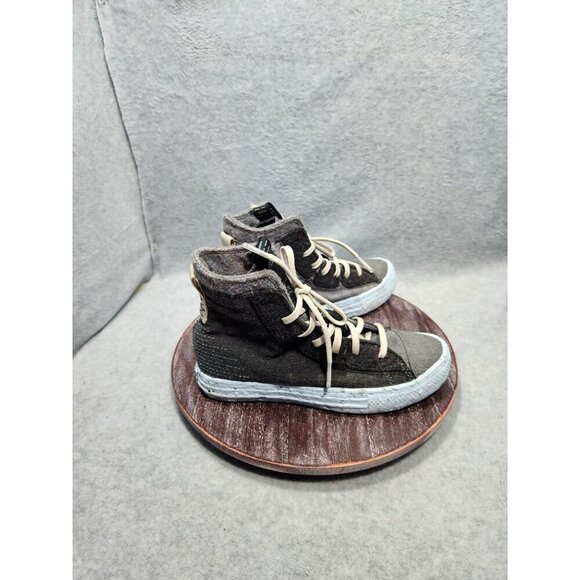 Converse Chuck Taylor All Star High-Top Sneakers Gray & Black Size 6.5 renew - Picture 4 of 14